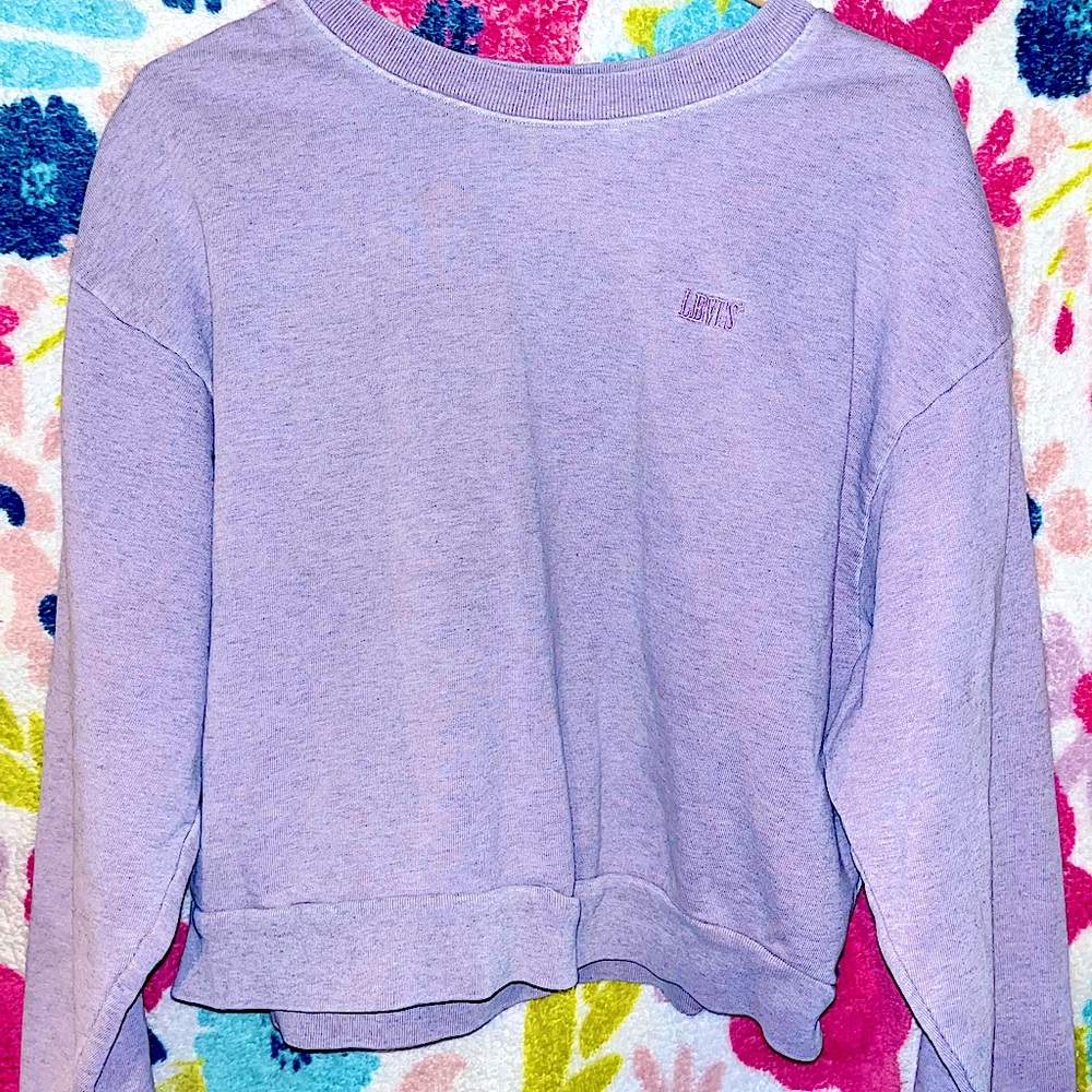 Size sm light purple Levi sweater.